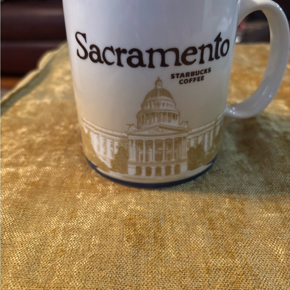 Starbucks Sacramento Coffee Mug - White and Brown